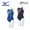 【2025 春夏】ミズノ【MIZUNO】レディース 競泳用 ローカット(マスターズバック) N2MAC741 レース水着 WORLD AQUATICS(国際水泳...