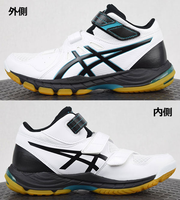 【2022 秋冬】アシックス 【ASICS】バレーボールシューズ COURT SELFIT 2 コートセルフィット 2 ミッドカット ミドルカット 1053A053 100 (ユニセックス/男女兼用/バレーボール用品/バレー用品/バレーシューズ/アスリート/部活動/ママさんバレー/トレーニング)