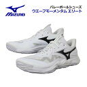 【2025 秋冬】ミズノ【MIZUNO】バレーボールシューズ ウエーブ モーメンタム エリート / WAVE MOMENTUM ELITE V1GA2512 51 (ユニセックス/メンズ/レディース/2E相当の方向け/バレーボール用品/バレー用品/バレーシューズ/部活)