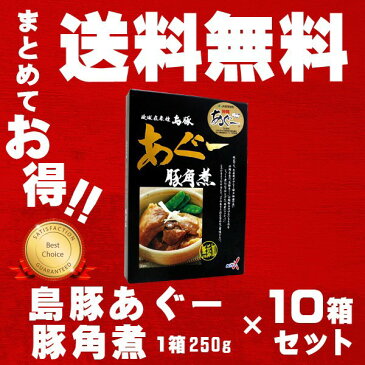 島豚あぐー豚角煮 10箱セット 石垣島 沖縄 特産品 通販 沖縄土産 お土産