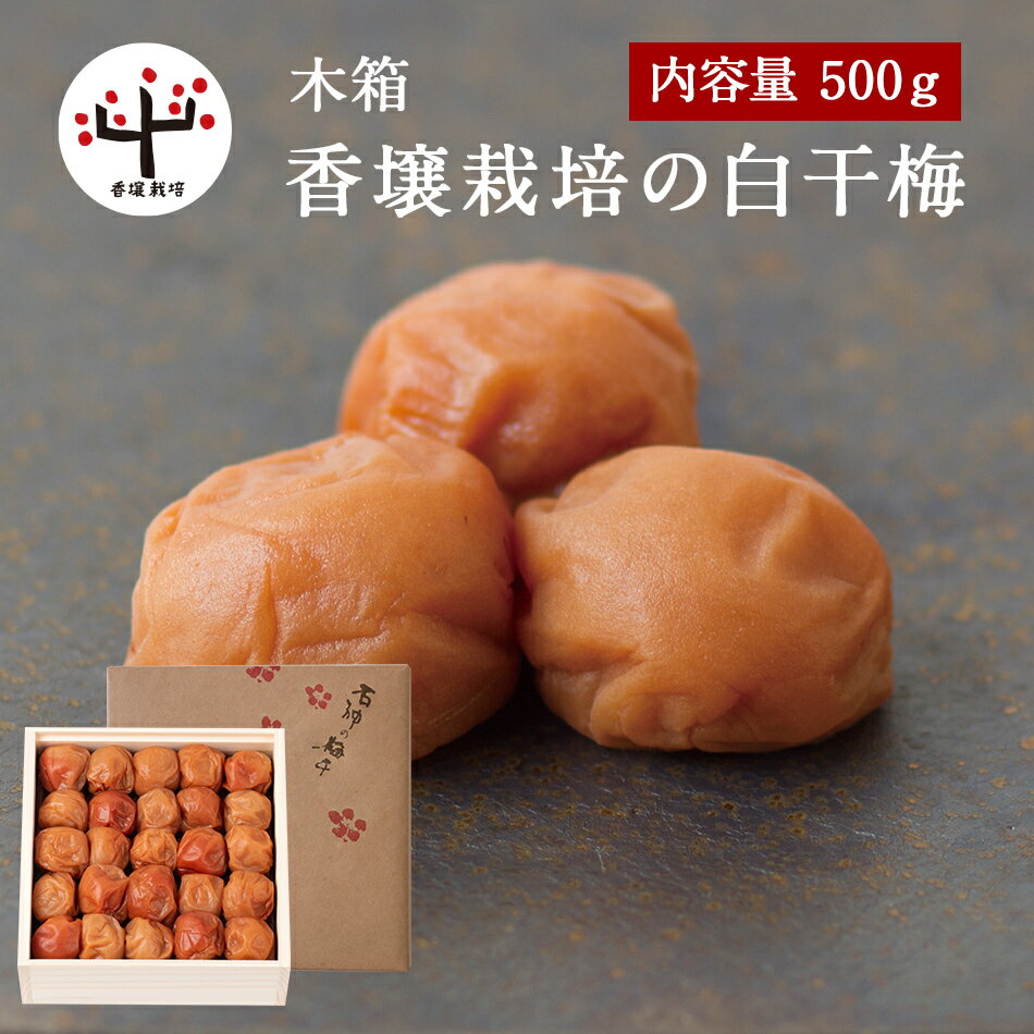 香壌栽培の白干梅 木箱 500g