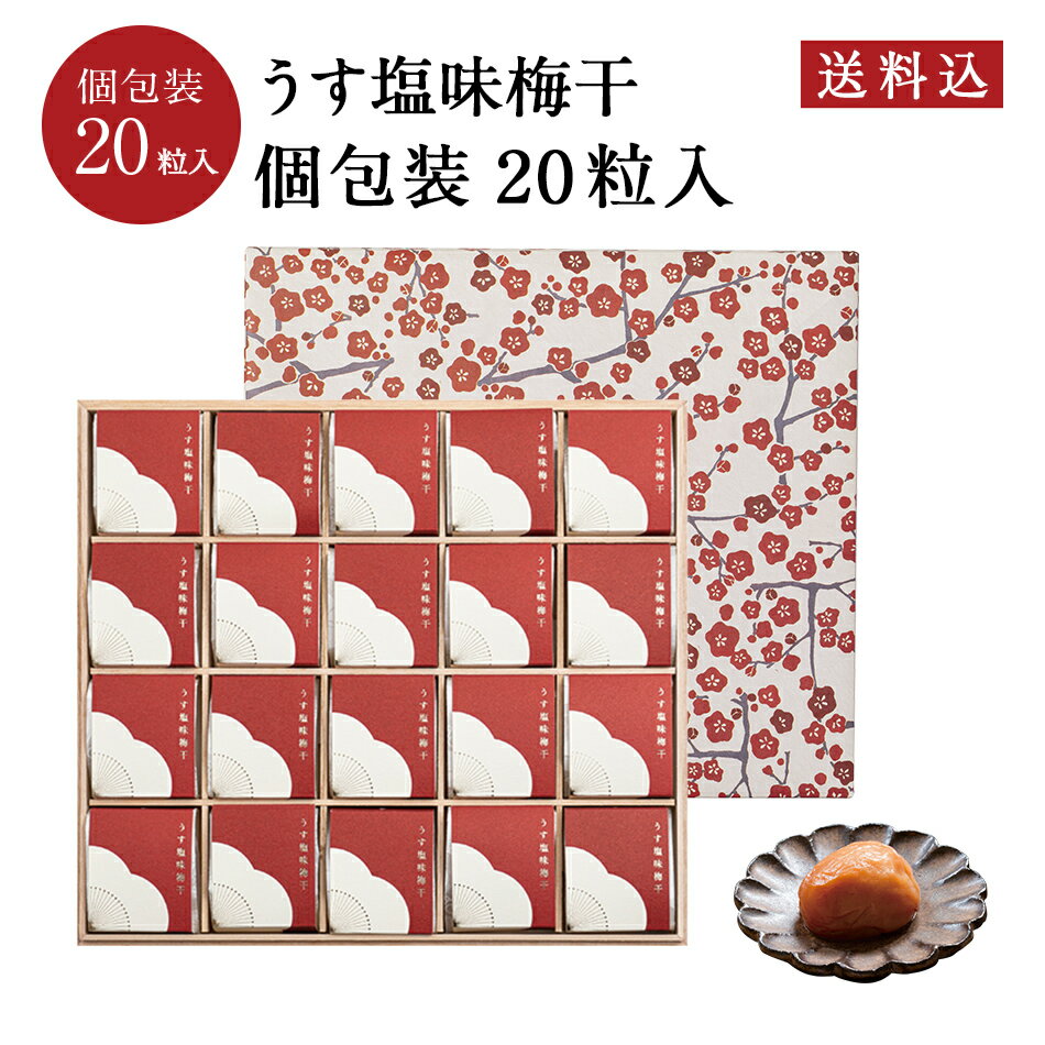 【紀州南高梅】うす塩味個包装[塩分8％] 20粒個包装 小分け お取り寄せ 梅干し 梅干 石神邑 石神 南高梅 ギフト プレゼント お取り寄せ おしゃれ かわいい プチギフト 内祝 引出物 弔事 法要 お返し