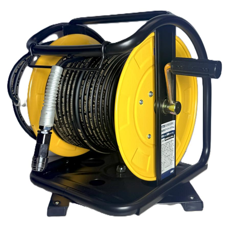 Rakuten - 限定 虎カラーフジマック 高圧用C型ドラム 高圧スーパースムージーホース 6.0×10.0x30m HT25D-630TC