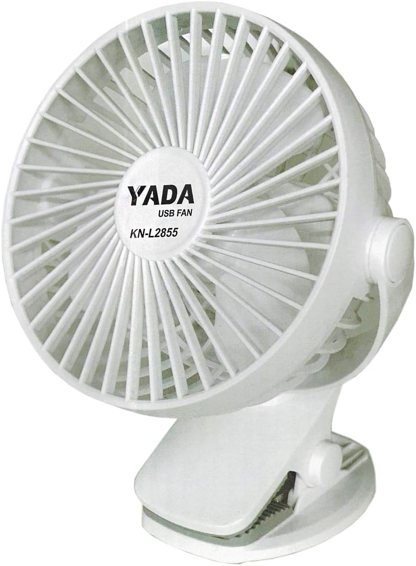 矢田電気 USB扇風機 KN-L2855 クリップ式 充電式