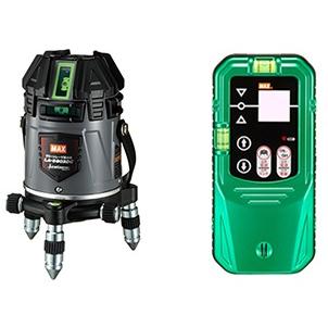Rakuten - MAX マックス 電子整準グリーンレーザ墨出器 LA-S803DG-Dセット 本体+受光器(LA-D5GNV) フルライン XB92808