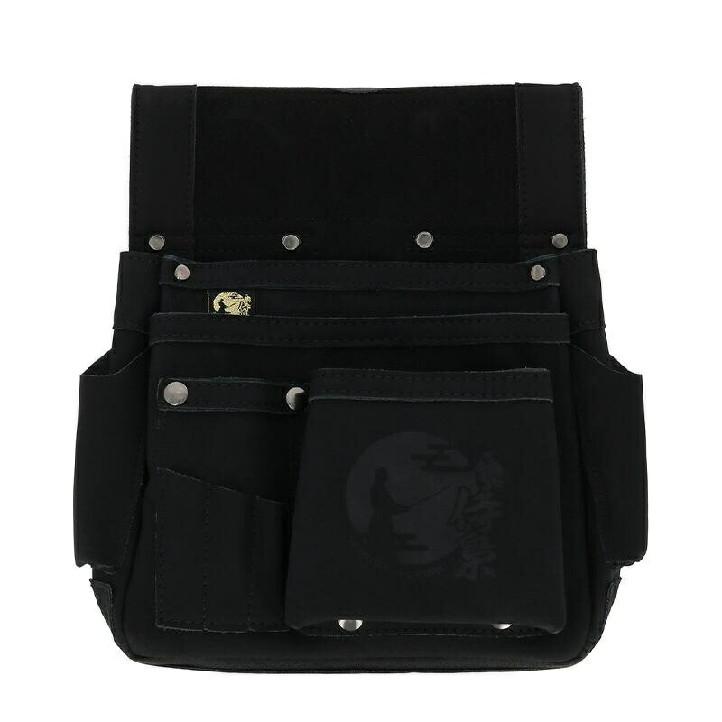 在庫あり 侍BLACK × ふくろ倶楽部 釘袋 カッター差し付 SRBF-2 腰袋