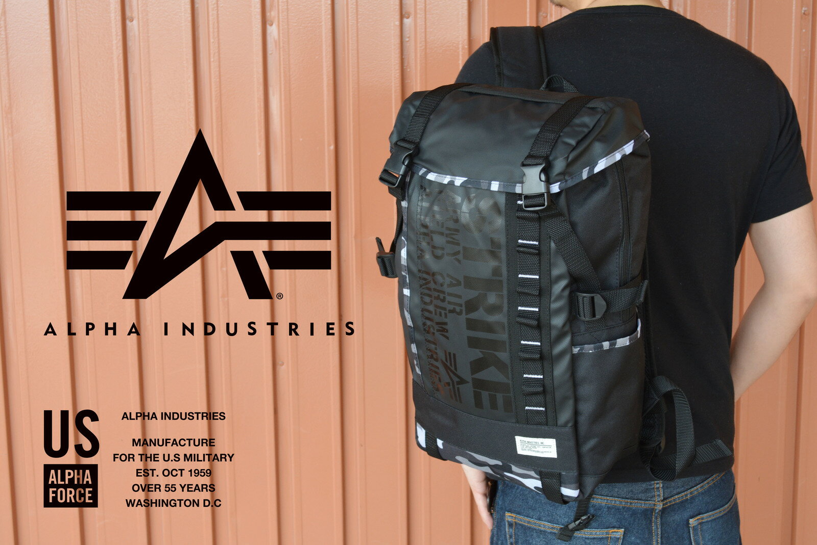 アルファインダストリーズ バッグ メンズ ALPHA アルファインダストリーズ フラップデイバッグ ミリタリー リュック リュックサック バッグ アルファー 男女兼用