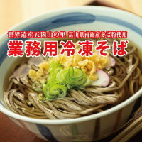 富山県南砺産そば粉使用業務用冷凍そば40食入り【送料無料 お取り寄せ 業務用 こだ...