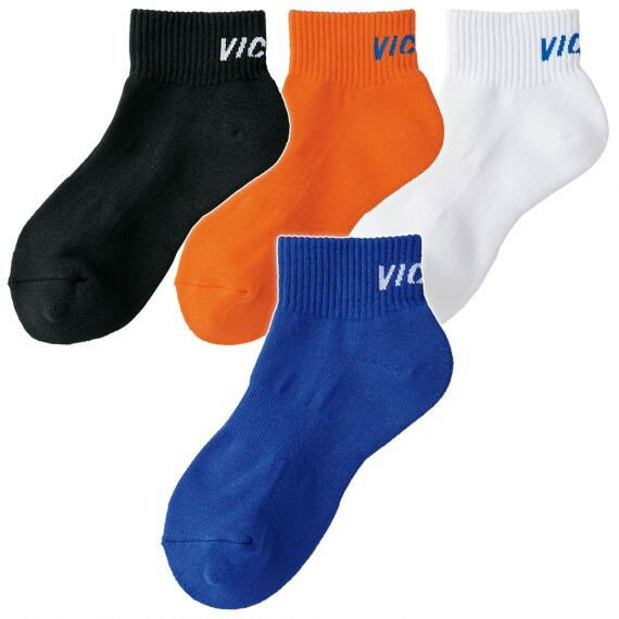 返品交換不可 大特価 VICTAS ヴィクタス 靴下 ツートーン ショート ソックス 2TONE SHORT SOCKS 卓球 662102-1000