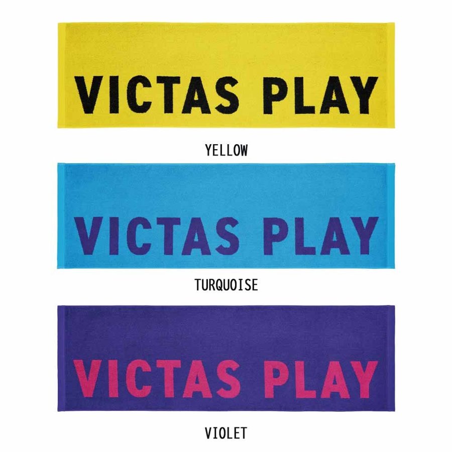 VICTAS oCJ[eLXgSX|[c^I BYCOLOR TEXT LOGO SPORTS TOWEL 692201 S