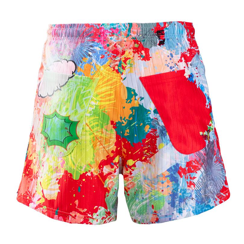 Pandani パンダーニ DARKER PSYCHEDELICパンツ | マーブルレッド JTTAマーク付き 公認卓球ウェア
