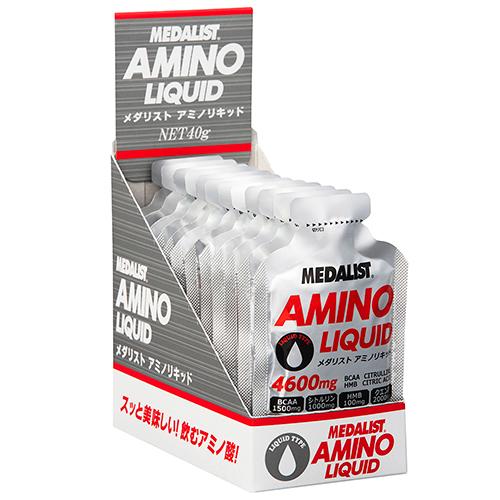 【レビュー投稿でおまけ1袋付き】メダリストアミノリキッド 4袋 12袋セット BCAA クエン酸 HMB 配合/レモンバナナ風味