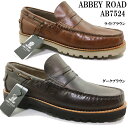 モカシューズ ローファー メンズ ABBEY ROAD AB7524 アビーロード カジュアルシューズ Uチップ ビジネス モカシン スリッポン 靴 シューズ ソフトレザー クッション性 幅広 3E EEE 男性 紳士 仕事 革靴 本革 牛革 マドラス マドラス社製