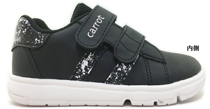 スニーカー キッズ キャロット CR C2276 キッズ スニーカー 靴 シューズ 屈曲性あり フレックスジョイント マジックテープ仕様 ベルト 速乾 carrot moonstar 通園 通学 運動 男の子 女の子 男児 女児 送料無料
