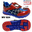 スニーカー キッズ ムーンスター マーベル MV 024 スパイダーマン レッド 14.0~19.0cm 靴 シューズ つま先ゆったり 屈曲性あり フレックスジョイント マジックテープ仕様 面ファスナー moonstar 通園 通学 普段履き 運動会 かけっこ 男の子 男児 送料無料