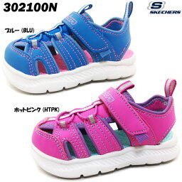 ベビーサンダル スケッチャーズ 302100N SKECHERS C-FLEX SANDAL 2.0-PLAYFUL TREK サンダルシューズ 軽量 クッション性 屈曲性 低反発 女の子 夏 海 川 水遊び レジャー