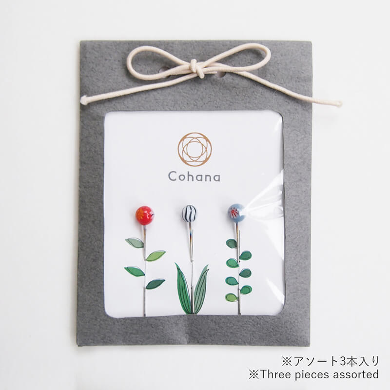 Cohanaとんぼ玉の待針