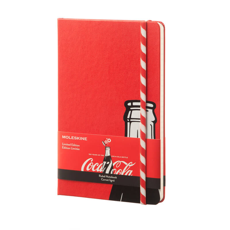 本日の目玉 数量限定 モレスキン コカ コーラ ストローエディション 横罫 ラージサイズ レッド ノートブック