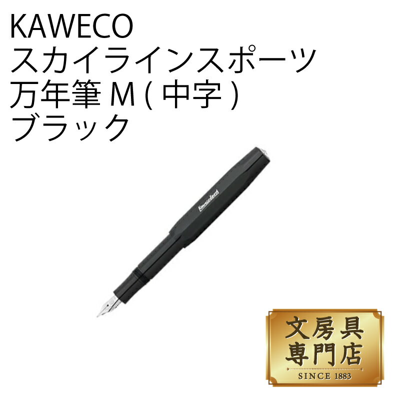 カヴェコ KAWECO スカイラインスポーツ 万年筆 M(中字) ブラック