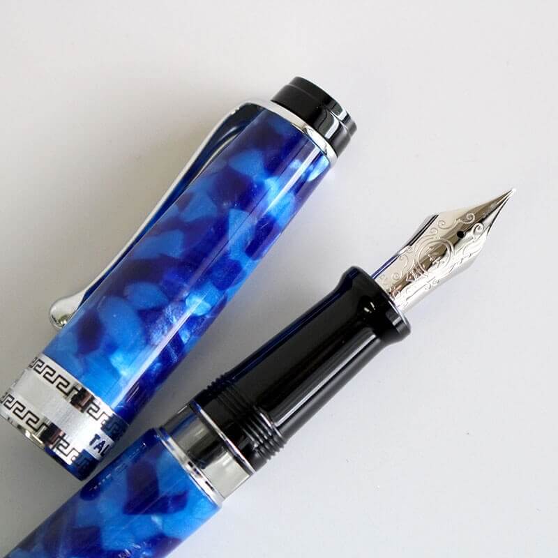 アウロラ オプティマ ブルー・クローム 万年筆 細字