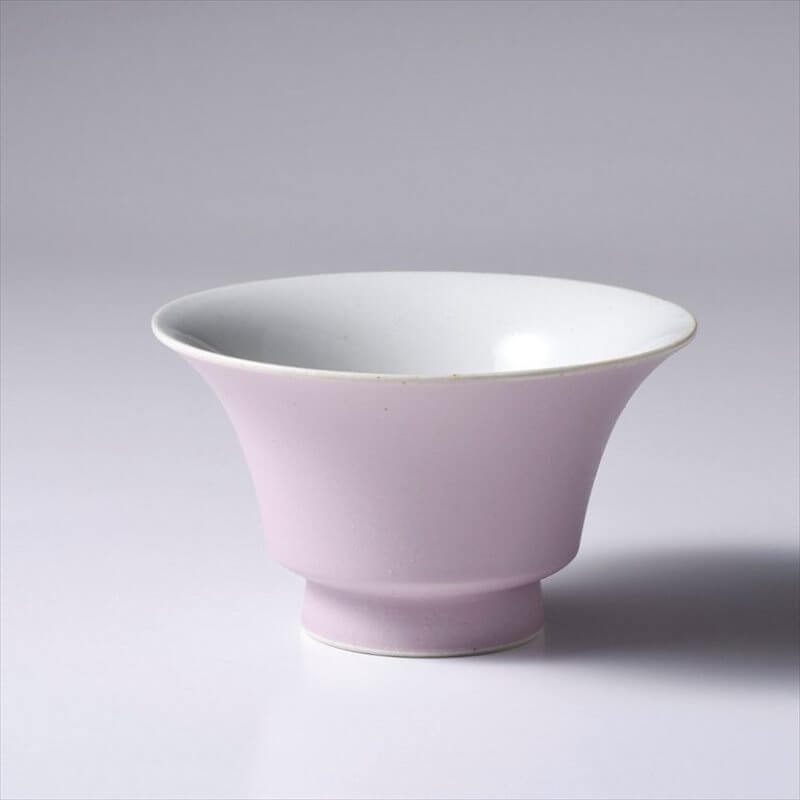 山下陶苑 nucca JIYUシリーズ茶碗 薄藤色(うすふじいろ) 小サイズ:(径10.5cm×高6.0cm)