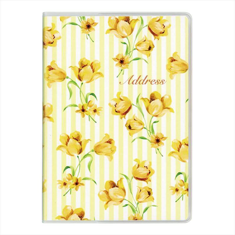 ダイゴー 大きく書けるフラワーアドレス B7 イエロー