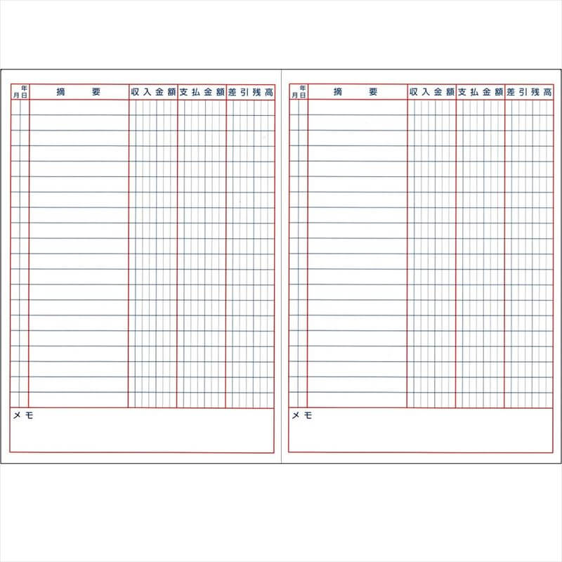 ダイゴー 太罫金銭出納帳 A5 ブラウン 2