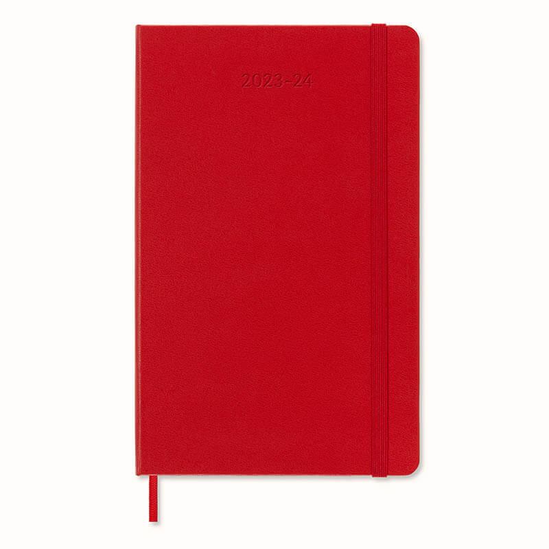 モレスキン Moleskine 18カ月ウィークリーダイアリースカーレットレッドハードカバー ラージ DHF218WN3Y24 [送料無料]