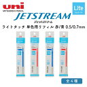 三菱鉛筆 ジェットストリーム ライトタッチ 単色用リフィル 赤/青 0.5/0.7mm