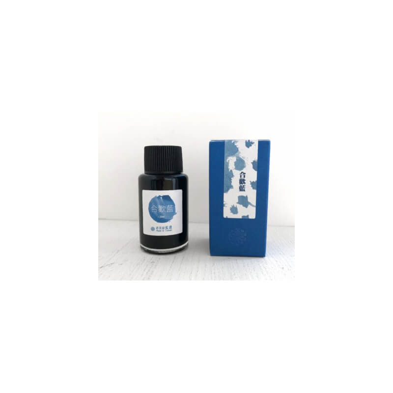 台湾 藍濃道具屋(レンノン・ツール・バー) ボトルインク 台湾風 合歡藍(ごうかんあい) 30ml [趣味の文具箱Vol.48掲載]
