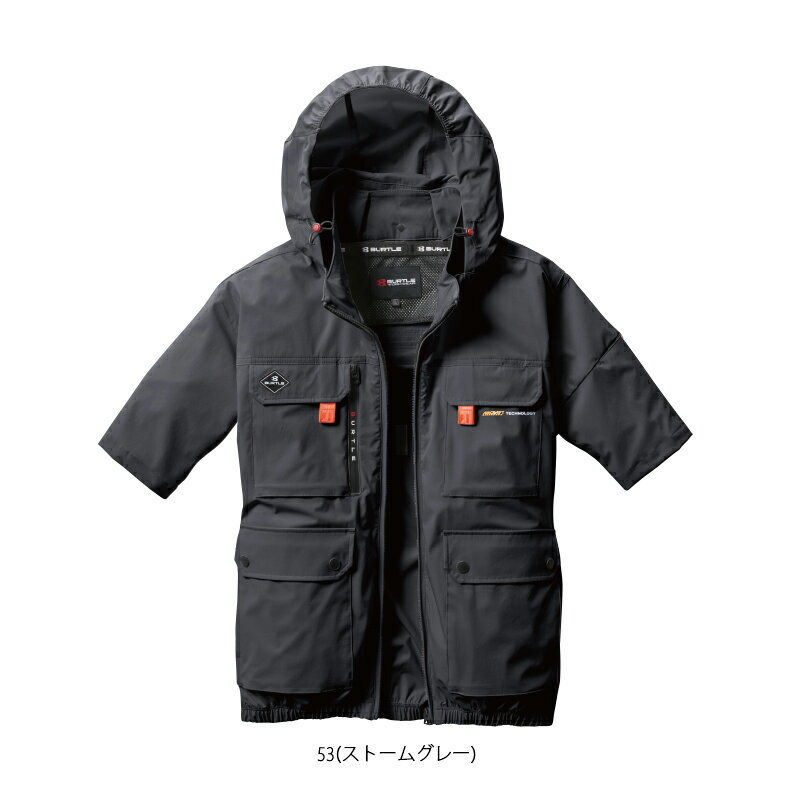 【即納】【在庫豊富】NEW【服のみ】エアークラフトタクティカル半袖ブルゾン AC2036NEW [2025モデル]【アームハイバックファン仕様】【フルハーネス対応】 BURTLE バートル AIRCRAFT 空調作業服 [返品・交換不可] 3