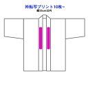 転写プリント 両衿(35cmまで) 法被10枚~用