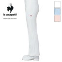 白衣 ナースウェア セミブーツカットパンツ 女性用 UQW2012 返品不可 le coq sportif ルコックスポルティフ ペアデザイン 医療白衣 看護師 クリニック ユニフォーム ズボン