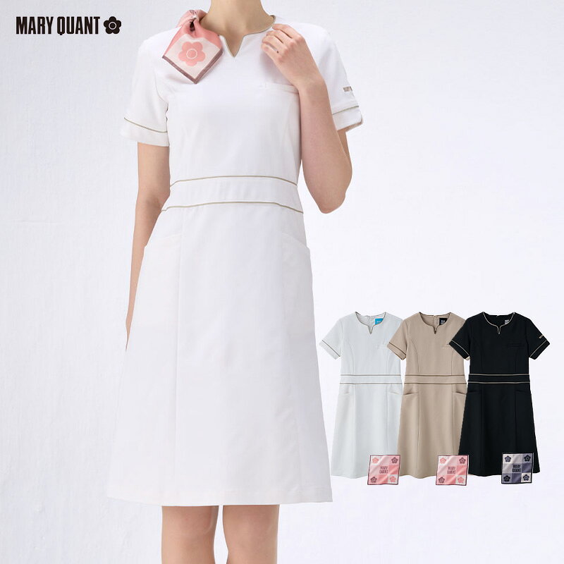 白衣 ワンピース 半袖 MQ-17 [女性用] MARY QUANT マリークワント