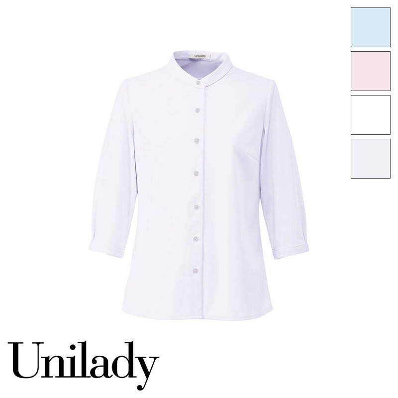 事務服 七分袖ニットブラウス スタンドカラー U82153 UNILADY ユニレディ ヤギコーポレーション オフィス 制服