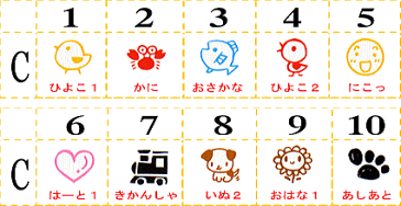 キャップ付き あいきゃら【C】 かわいいイラストスタンプ お名前スタンプ (縦10mm×横10mm) おなまえスタンプ 入園入学のおなまえ怪獣退治 おなまえBOX シリーズ単品 はんこ 名前スタンプ 入園 入学 準備 おむつ 保育園 幼稚園 小学校