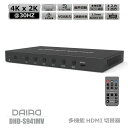 【 4つの映像を1台のモニターに表示】DAIAD HDMI 切替器 4画面分割 シームレス 多機能切替器 4入力1出力 音声切替 PBP マルチビューワー 4K@30Hz 本体 リモコン ZOOM 在宅勤務 PS5 XBOX パソコン BDレコーダー 任天堂スイッチ DHD-S941MV ディスプレィ 同時出力 防犯カメラ