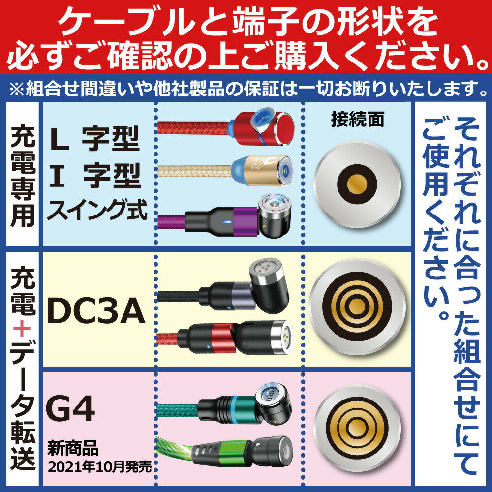 microusbケーブル1mマグネットdaiad