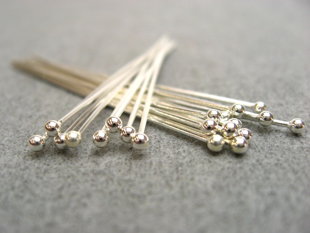 925シルバー 丸ピン50mm 0.6mm 1本売り 石の蔵