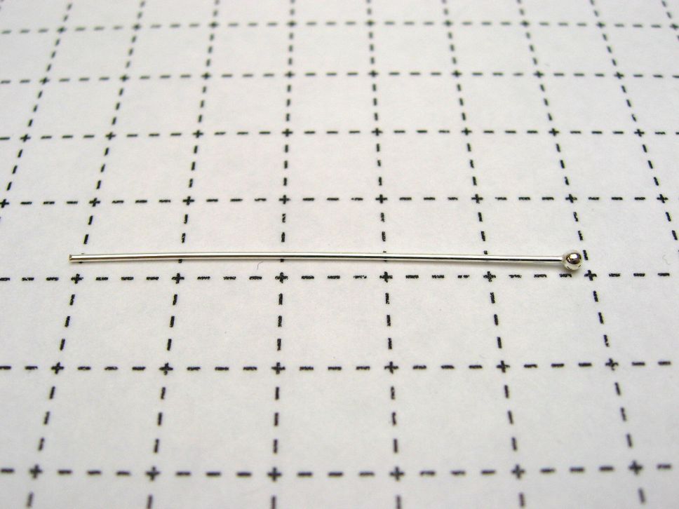 925シルバー 丸ピン50mm 0.6mm 1本売り 石の蔵