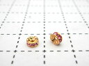 ロンデル ゴールド4mm(ライトローズ) 1ヶ売り 石の蔵