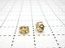 ロンデル ゴールド5mm(クリスタルオーロラ) 1ヶ売り 石の蔵