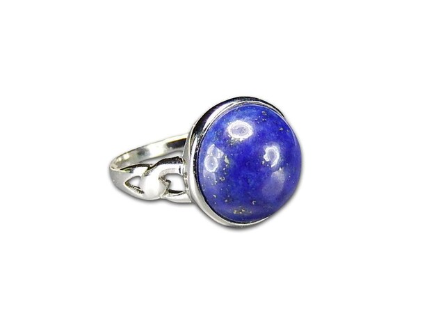 良質4A天然石ラピスラズリ大粒指輪...