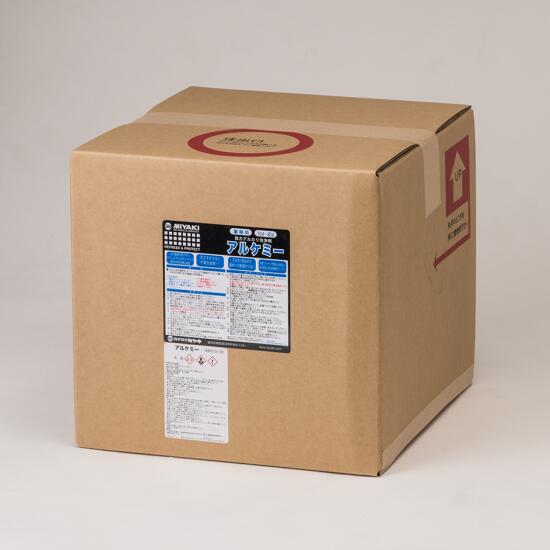 ミヤキ アルケミー 20L 業務用 強力アルカリ洗浄剤対象材:御影石/各種タイル/コンクリート等用途:土砂汚れ等の歩行動線の汚染除去