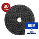 三和研磨工業 ダイヤセラミカ 80mm 粒度:#60M(メタルダイヤ) ハンドポリッシャー用 石材用 研磨砥石 ダイヤペーパー