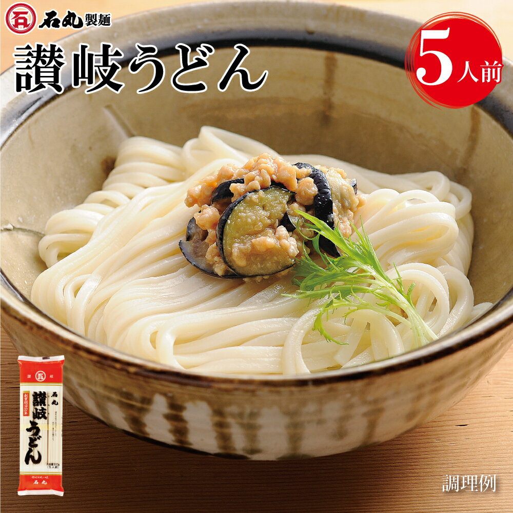 讃岐うどん 500g 1袋 5人前 お試し 麺のみ 乾麺 讃岐うどん さぬきうどん うどん 角切り ロングセラー 保存食 コシ 業務用 お取り寄せ ギフト 石丸製麺 四国 常温