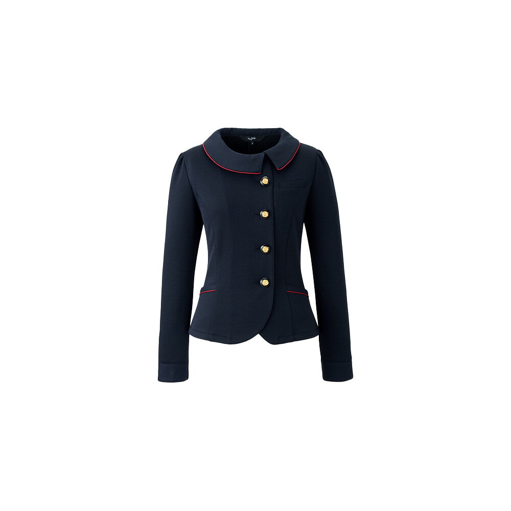【ポイント5倍 8/17まで】en joie アンジョア ソフトジャケット レディース ユニフォーム オフィス 制服 事務服 受付 コンパニオン ショールーム かわいい クリニック 21750 宅配のみ