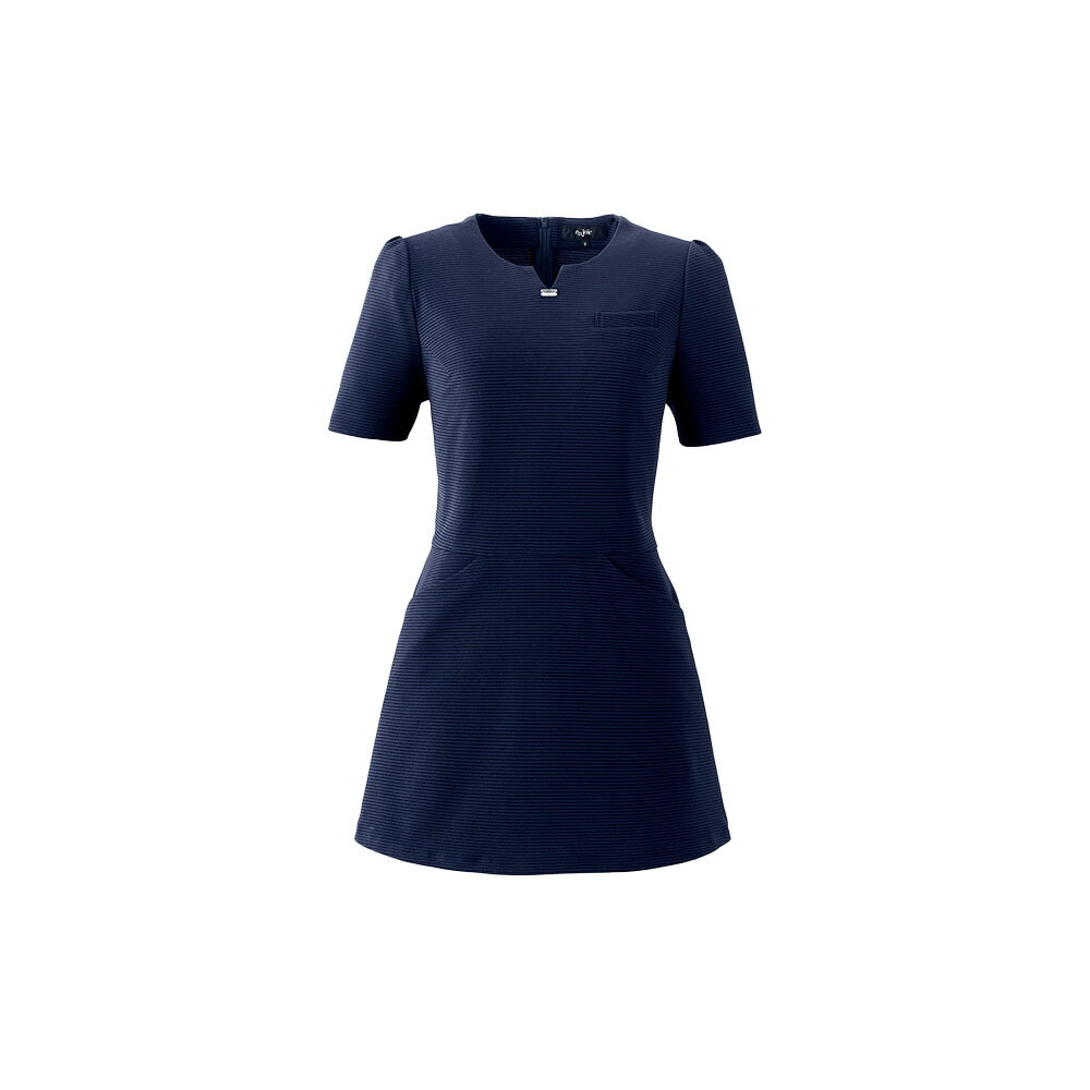 チュニック レディース おしゃれ ファッション ロング ウエストコート ジャケット Vネック 冬 高級感 コントラストカラー 黒