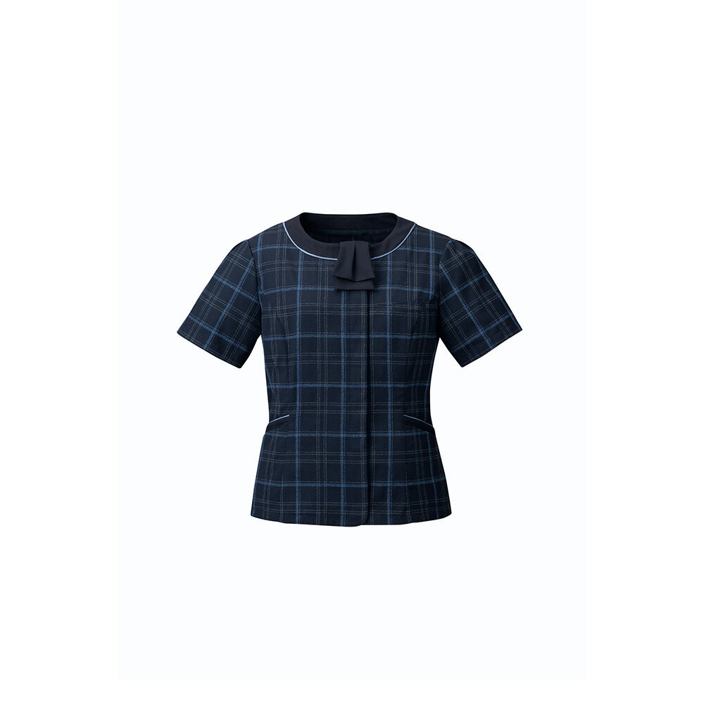 【ポイント5倍 8/17まで】FOLK nuovo フォーク ヌーヴォ オーバーブラウス(リボン付き) レディース 事務服 オフィス 医療事務 受付 金融 ショールーム カーディーラー ユニフォーム fb71432 宅配のみ