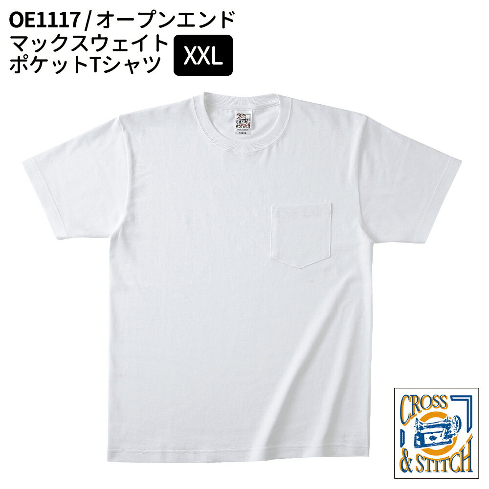 CROSS&STITCH クロスアンドステッチ オープンエンド マックスウェイト ポケットTシャツ XXLサイズ メール便可1